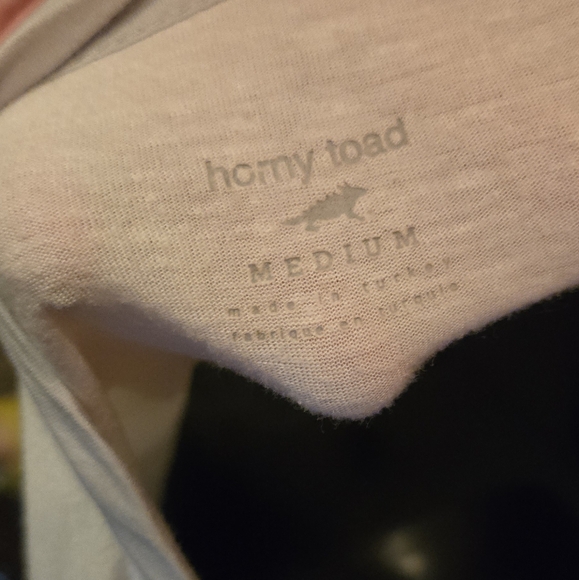 Horny Toad White With Gray Trim Lightweight Short Sleeve Tee SzM - Picture 5 of 6